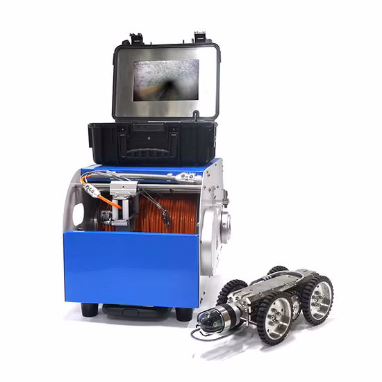 Telecamera robotica per l'ispezione di condutture Sistemi di telecamere cingolate CCTV